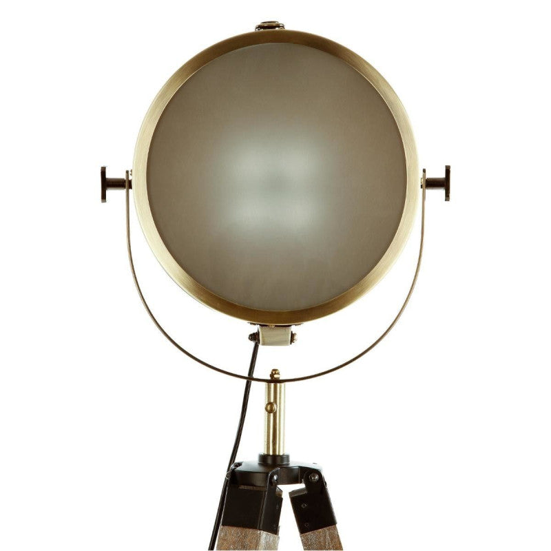 Lampadaire Métal Et Bois Ebor Bronze Atmosphera