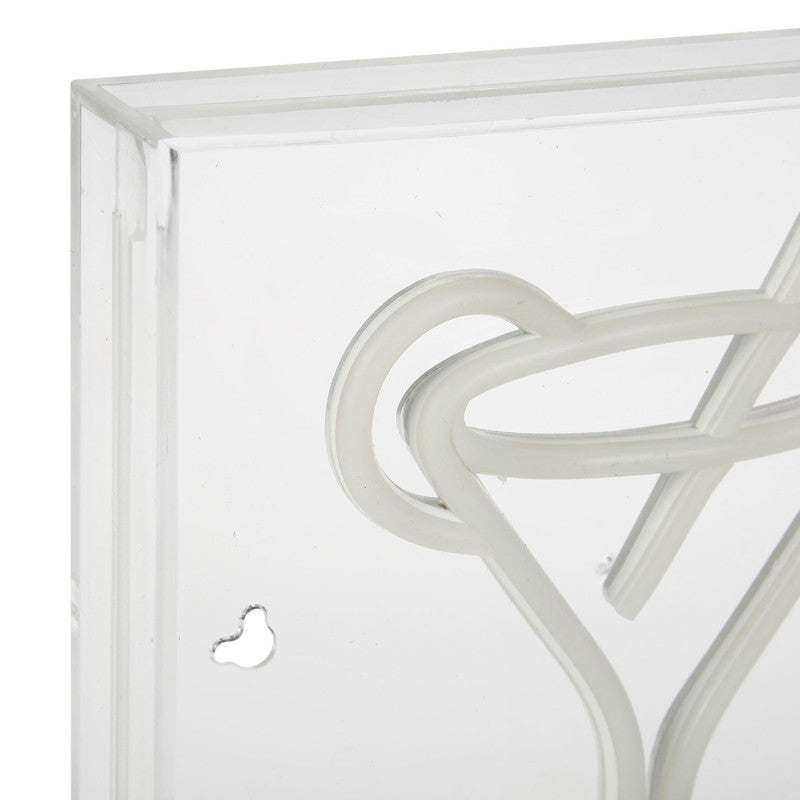 Néon Mural USB Verre Cocktail Ostaria