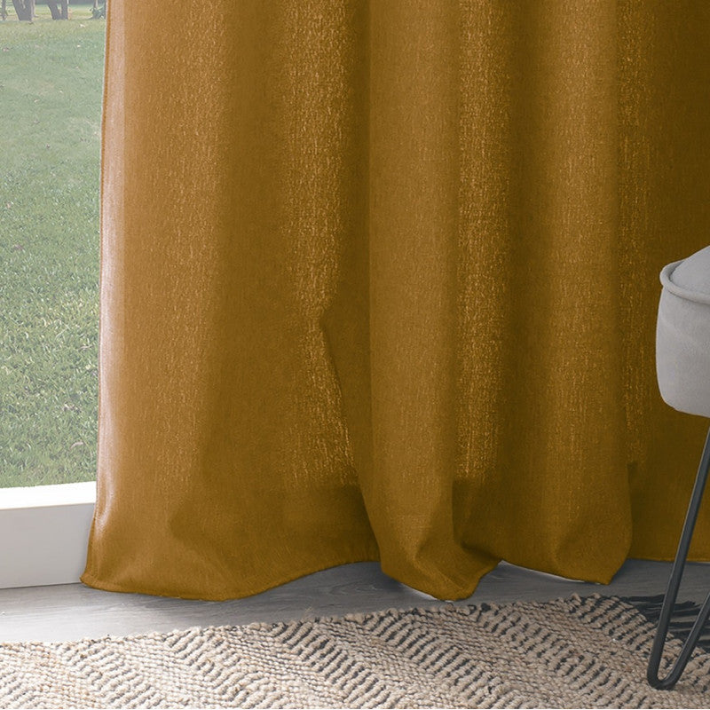 Rideau Isolant Tim Ocre 140x260 Atmosphera