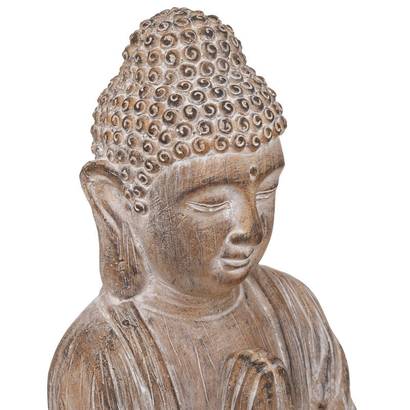 Statue Bouddha Effet Brossé H45 Atmosphera