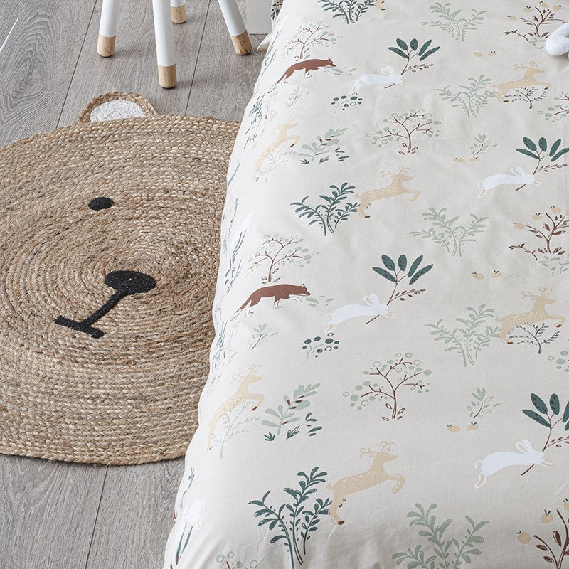 Tapis Jute Tête D'ourson D100 Atmosphera