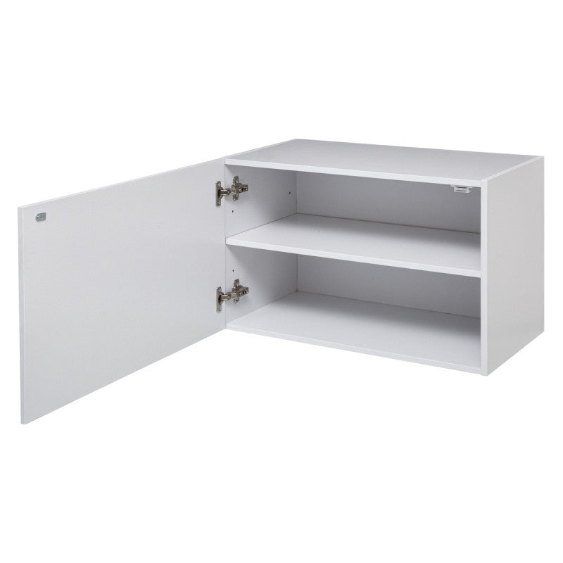  Etagère Murale 2 Niveaux + Porte 57x30 Blanc Fixup 5Five