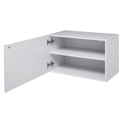  Etagère Murale 2 Niveaux + Porte 57x30 Blanc Fixup 5Five
