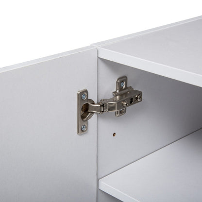  Etagère Murale 2 Niveaux + Porte 57x30 Blanc Fixup 5Five