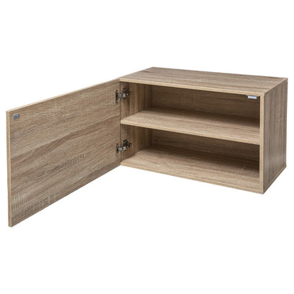  Etagère Murale 2 Niveaux + Porte 57x30 Naturel Fixup 5Five