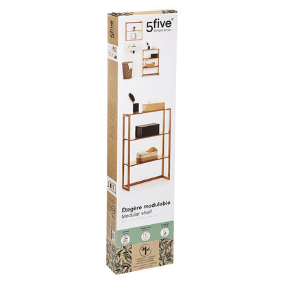  Etagère Murale 3 Niveaux Bambou 5Five