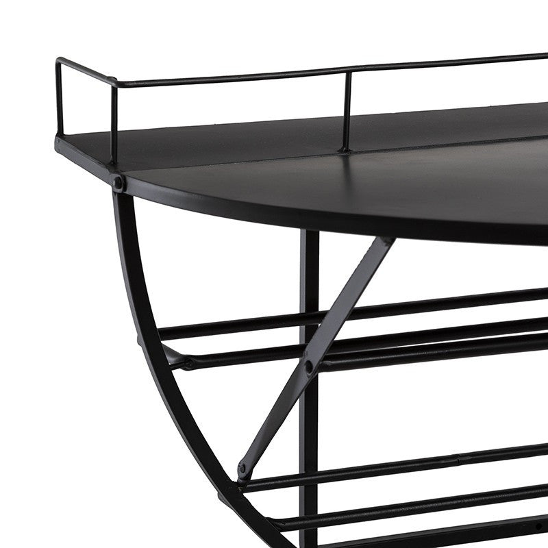  Étagère Murale Métal Bouteilles 68x41 Atmosphera