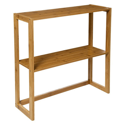 Etagère Murale 2 Niveaux Bambou 5Five