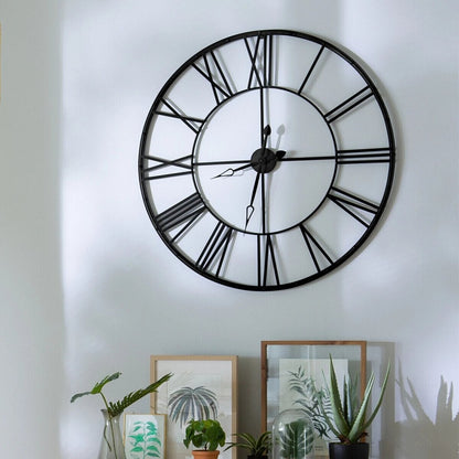  Horloge Chiffres Romains Vintage 70 Cm Noir Atmosphera