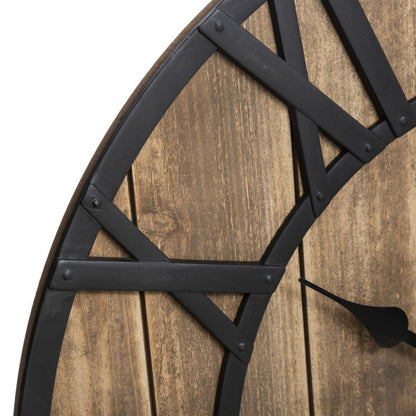  Horloge En Bois Vintage D60 Atmosphera