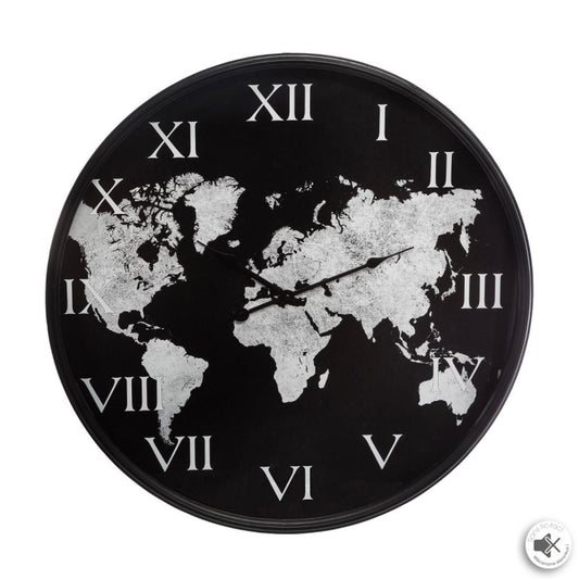  Horloge Monde Métal D57 Atmosphera