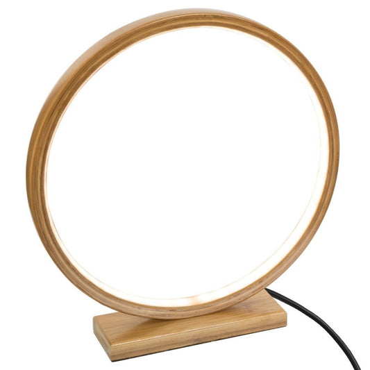  Lampe Bambou Ronde LEDs Diam 32 Cm Atmosphera