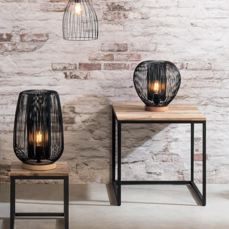  Lampe En Métal Fil Noir Noda Atmosphera
