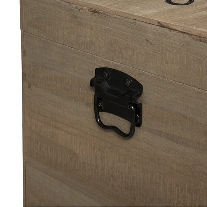  Lot De 3 Malles Carrés Bois Wild Atmosphera