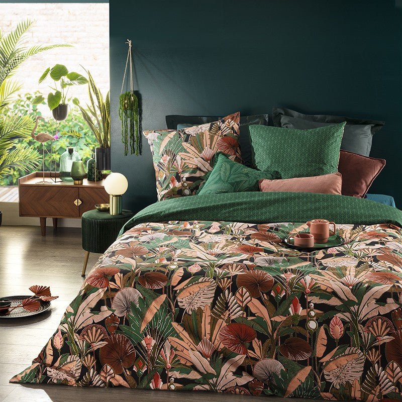  Parure De Lit Forêt Vert Et Motifs 240x220 Atmosphera