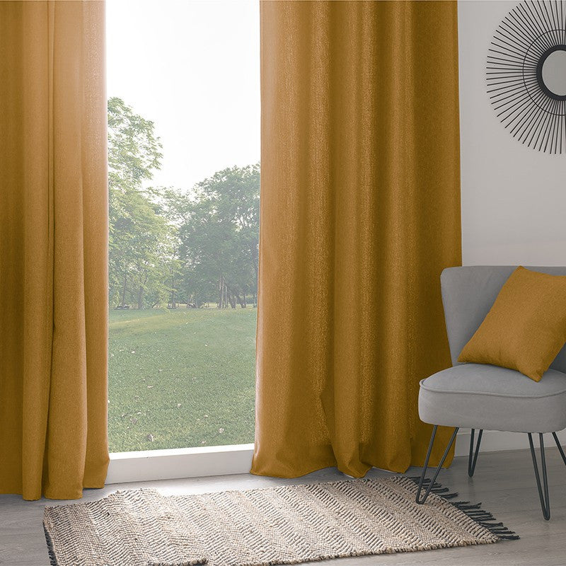  Rideau Isolant Tim Ocre 140x260 Atmosphera