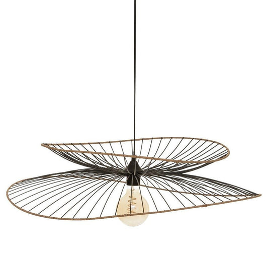  Suspension Métal Et Rotin Alara D69 Atmosphera